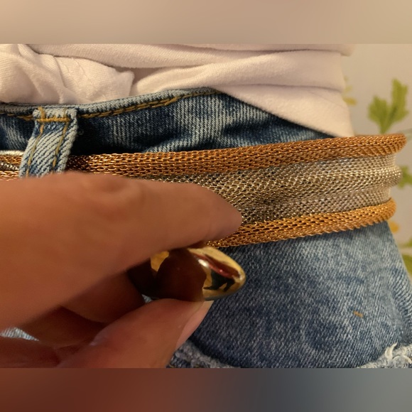 Mesh belt gold silver size medium - Picture 10 of 11